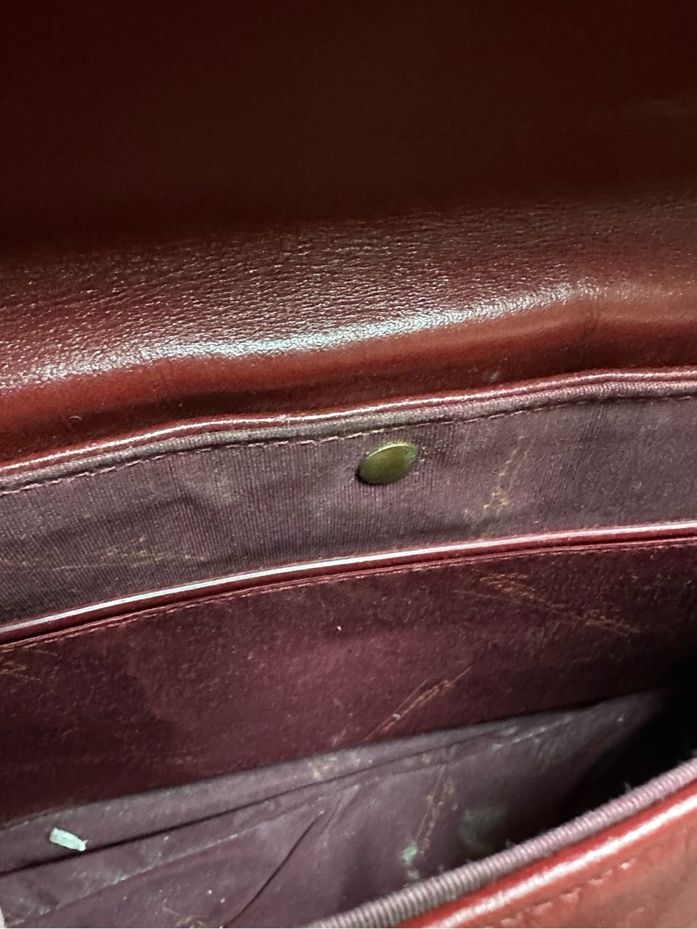 Vintage Etienne Aigner Handmade Oxblood Leather Purse - Picture 12 of 12